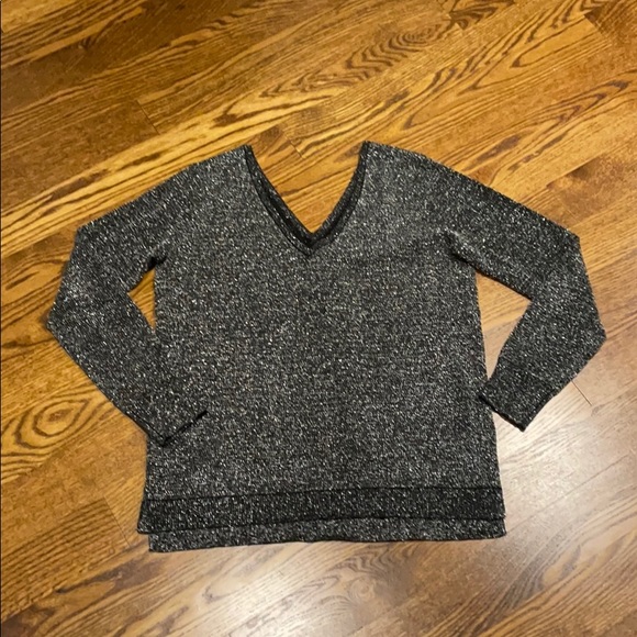 NYDJ Lurex double v neck sweater size XS - Picture 5 of 6